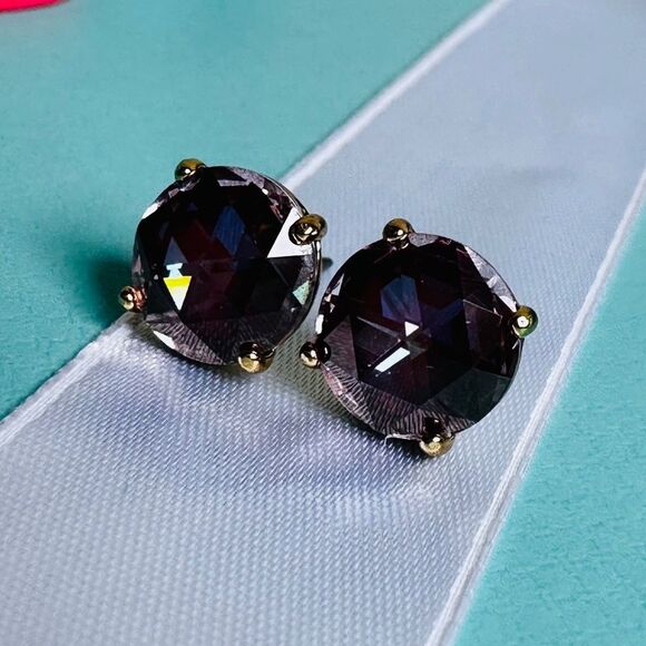 Kate Spade Bright Ideas in Berry Cubic Zirconia Earrings - Picture 3 of 9